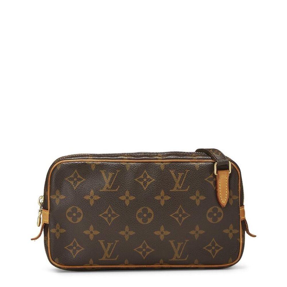 Louis Vuitton Brown Monogram Coated Canvas Pochette Marly Bando